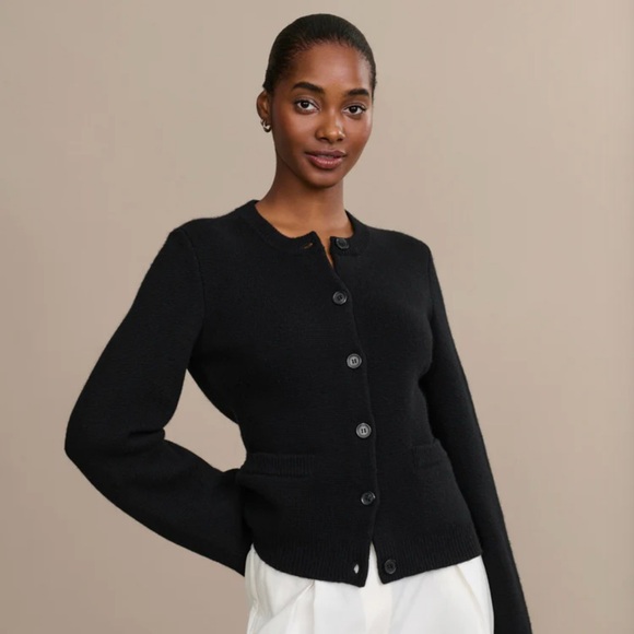 Jenni kayne cooperBlack Button-Up Cardigan. Size LExcellent...